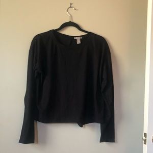 Open back long sleeve work out top